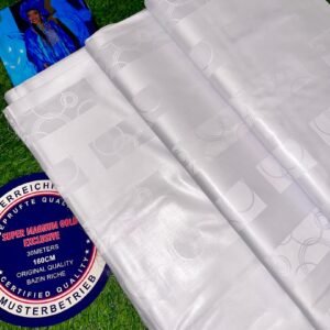 Bazin Super Magnum Gold XXXXL – Gesinner (Largeur 162 cm)